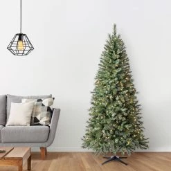 Cheap ⌛ 7ft. Pre-Lit Willow Pine Artificial 🎄 Christmas Tree, Clear Lights by Ashland® 🔥 -Ashland Sales 10151879 16