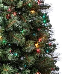 Coupon 👏 7ft. Pre-Lit Willow Pine Artificial 🎄 Christmas Tree, Multicolor Lights by Ashland® 😉 -Ashland Sales 10151890 10