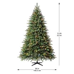 Discount 😀 7.5ft. Pre-Lit Hartford Pine Artificial 🎄 Christmas Tree, Multicolor Lights by Ashland® 🔥 -Ashland Sales 10151893 14