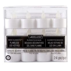 Outlet 👏 Ashland® Basic Elements™ Flameless Tea Lights, 24 Count 🛒 -Ashland Sales 10171468