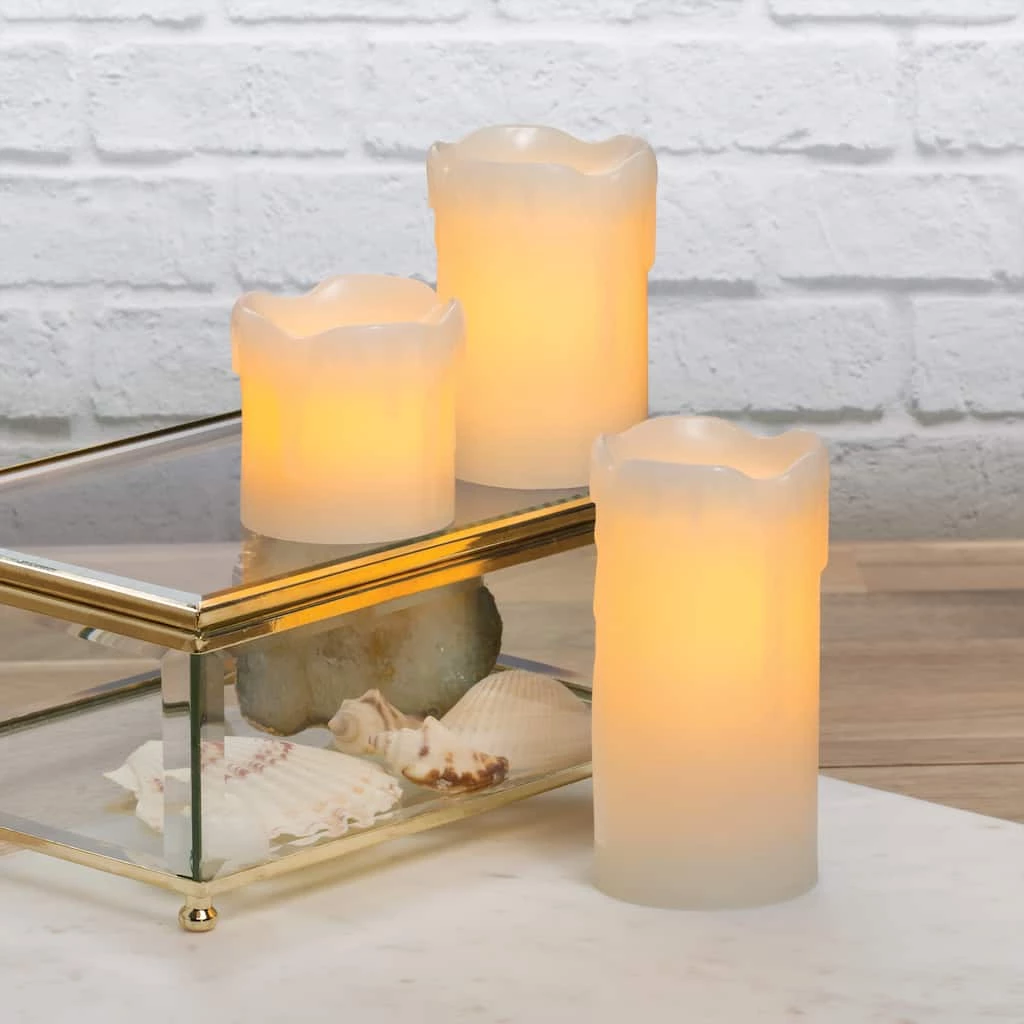 Discount ⭐ Flameless Real Wax LED Pillar Candle Set by Ashland® 🎉 6 Discount ⭐ Flameless Real Wax LED Pillar Candle Set by Ashland® 🎉 - Image 4