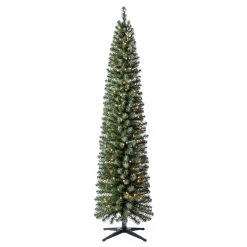 Coupon 🔔 7ft. Pre-Lit Artificial 🎅 Christmas Tree, Clear Lights by Ashland® 😉