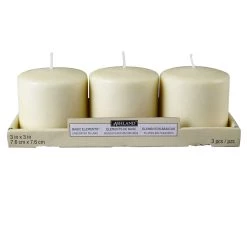 Cheapest 💯 Ashland® Basic Elements™ Ivory Pillar Candle, 3 Pack ⭐