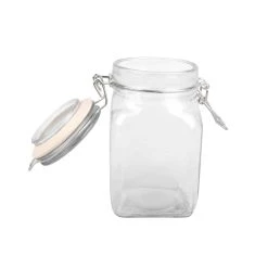 Best Sale ⌛ Square Glass Jar with Latch by Ashland® 🌟 -Ashland Sales 10354884 2