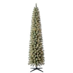Wholesale ❤️ 7ft. Pre-Lit Artificial Cashmere Pencil 🎄 Christmas Tree, Clear Lights by Ashland® ⭐