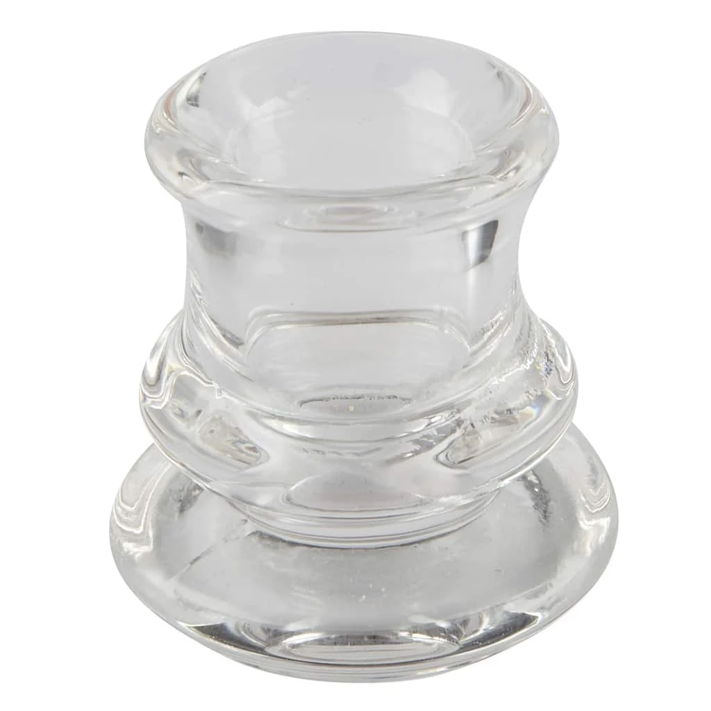 Buy 🤩 12 Pack: 2.25" Chunky Glass Taper Candle Holder by Ashland® 😍 3 Buy 🤩 12 Pack: 2.25" Chunky Glass Taper Candle Holder by Ashland® 😍