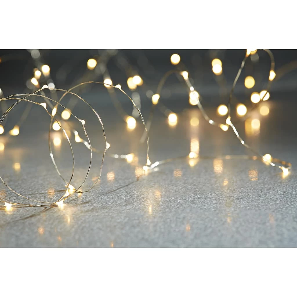 Coupon 🤩 40ct. Warm White Silver Wire LED String Lights by Ashland® ⌛ 4 Coupon 🤩 40ct. Warm White Silver Wire LED String Lights by Ashland® ⌛ - Image 2