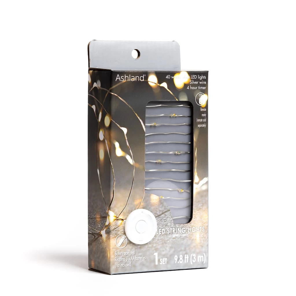 Coupon 🤩 40ct. Warm White Silver Wire LED String Lights by Ashland® ⌛ 9 Coupon 🤩 40ct. Warm White Silver Wire LED String Lights by Ashland® ⌛ - Image 7