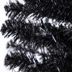 Cheap ✔️ 6ft. Pre-Lit Artificial Black Pencil 🎄 Christmas Tree, Clear Lights by Ashland® ❤️ -Ashland Sales 10444272 12