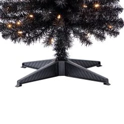 Cheap ✔️ 6ft. Pre-Lit Artificial Black Pencil 🎄 Christmas Tree, Clear Lights by Ashland® ❤️ -Ashland Sales 10444272 14