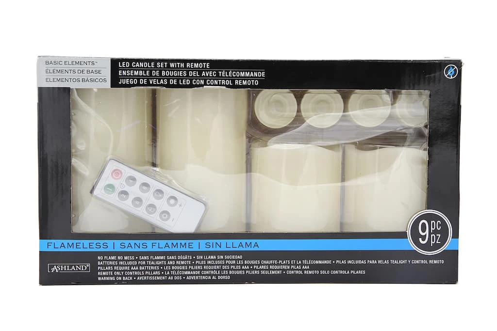 Cheapest 😀 Basic Elements™ Ivory LED Candle Set with Remote By Ashland® 🛒 3 Cheapest 😀 Basic Elements™ Ivory LED Candle Set with Remote By Ashland® 🛒