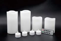 Brand new 😀 Basic Elements™ White LED Candle Set with Remote By Ashland® ❤️ 7 Brand new 😀 Basic Elements™ White LED Candle Set with Remote By Ashland® ❤️ -Ashland Sales 10466357 2