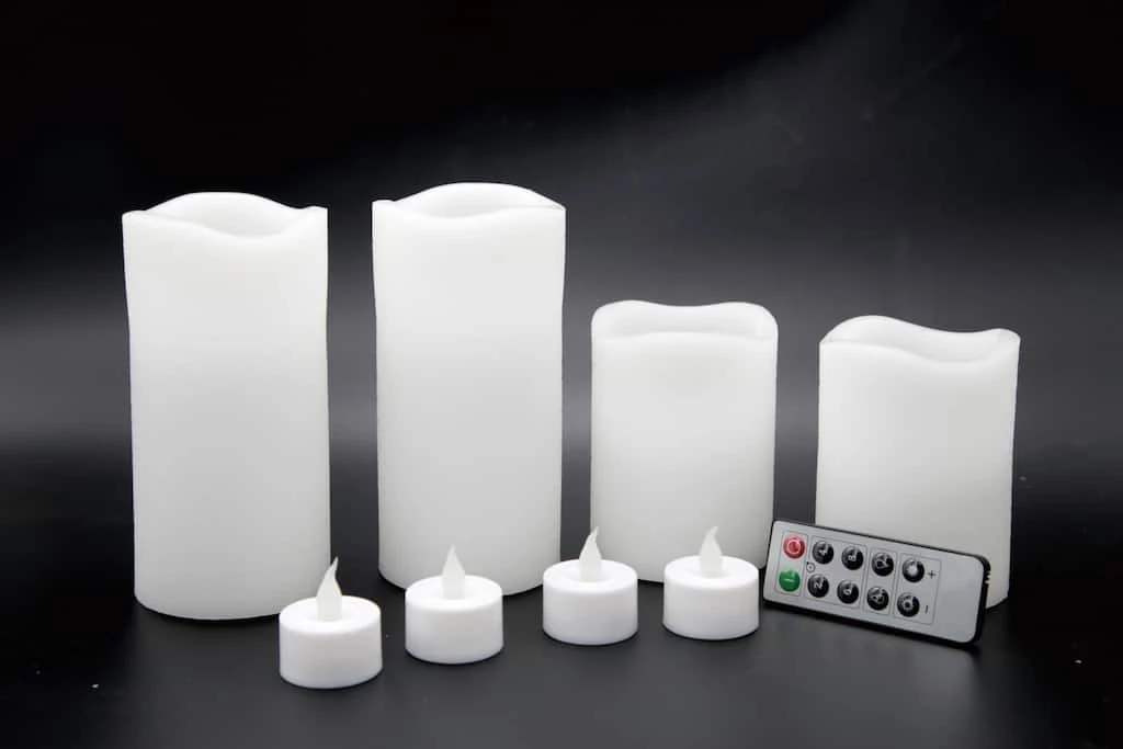 Brand new 😀 Basic Elements™ White LED Candle Set with Remote By Ashland® ❤️ 5 Brand new 😀 Basic Elements™ White LED Candle Set with Remote By Ashland® ❤️ - Image 3