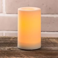 New 🛒 White 4" x 8" LED Outdoor Pillar Candle By Ashland® 🧨 -Ashland Sales 10466497 3