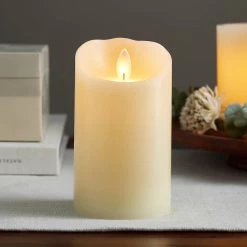Flash Sale 🛒 IFlicker Ivory 3" x 5" LED Pillar Candle by Ashland® ✔️ -Ashland Sales 10470063 20