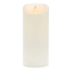 Flash Sale 👏 8 Pack: iFlicker 3" x 7" Ivory LED Pillar Candle by Ashland® 😀 -Ashland Sales 10470064 1