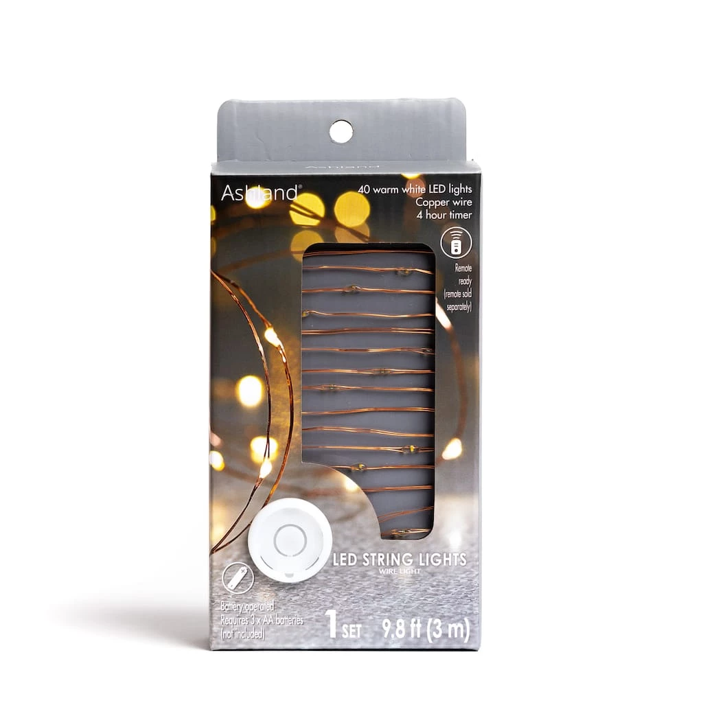Best Pirce π 12 Pack: 40ct. Warm White Copper Wire LED String Lights by Ashland® π₯ 3 Best Pirce π 12 Pack: 40ct. Warm White Copper Wire LED String Lights by Ashland® π₯