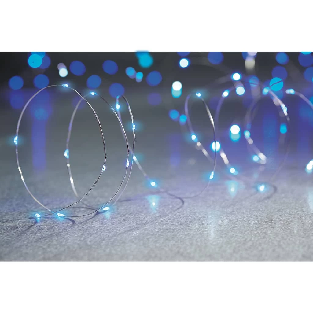 Discount 🛒 40ct. Blue Silver Wire LED String Lights by Ashland® 😉 4 Discount 🛒 40ct. Blue Silver Wire LED String Lights by Ashland® 😉 - Image 2