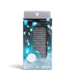 Buy 🔔 40ct. Turquoise Silver Wire LED String Lights by Ashland® 👏