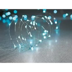 Deals ⭐ 12 Pack: 40ct. Turquoise Silver Wire LED String Lights by Ashland® 🤩 -Ashland Sales 10501981 4 1