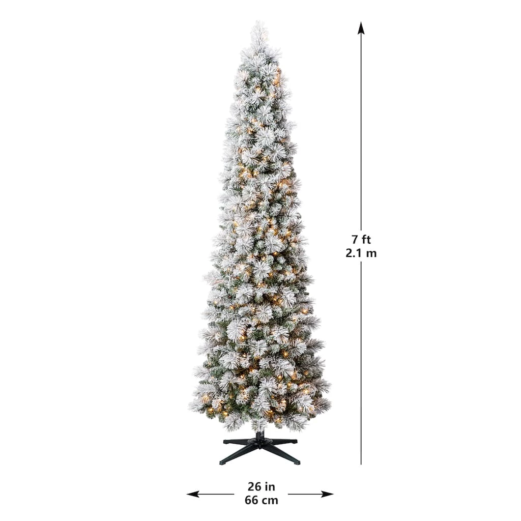 Promo 🎁 7ft. Pre-Lit Artificial Slim 🎄 Christmas Tree, Clear Lights by Ashland® 😉 8 Promo 🎁 7ft. Pre-Lit Artificial Slim 🎄 Christmas Tree, Clear Lights by Ashland® 😉 - Image 6