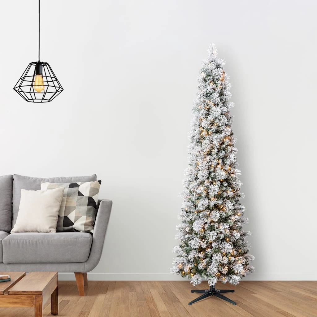Promo 🎁 7ft. Pre-Lit Artificial Slim 🎄 Christmas Tree, Clear Lights by Ashland® 😉 10 Promo 🎁 7ft. Pre-Lit Artificial Slim 🎄 Christmas Tree, Clear Lights by Ashland® 😉 - Image 8