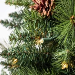 Discount 🛒 4ft. Pre-Lit Verona Artificial 🎄 Christmas Tree, Clear Lights by Ashland® 💯 -Ashland Sales 10523322 11