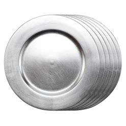 Best deal 🌟 8 Packs: 6 ct. (48 total) 13" Silver Chargers by Ashland® ❤️ -Ashland Sales 10524078 2 1