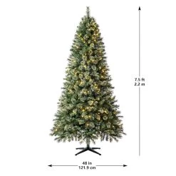 Hot Sale 👍 7.5ft. Pre-Lit Augusta Pine Artificial ❄ Christmas Tree, Color Changing LED Lights by Ashland® 🧨 -Ashland Sales 10524538 22
