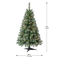 Best Pirce 😍 4ft. Pre-Lit Riverside Pine Artificial 🎄 Christmas Tree, Clear Lights by Ashland® 🧨 -Ashland Sales 10555064 14