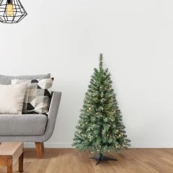Best Pirce 😍 4ft. Pre-Lit Riverside Pine Artificial 🎄 Christmas Tree, Clear Lights by Ashland® 🧨 -Ashland Sales 10555064 16