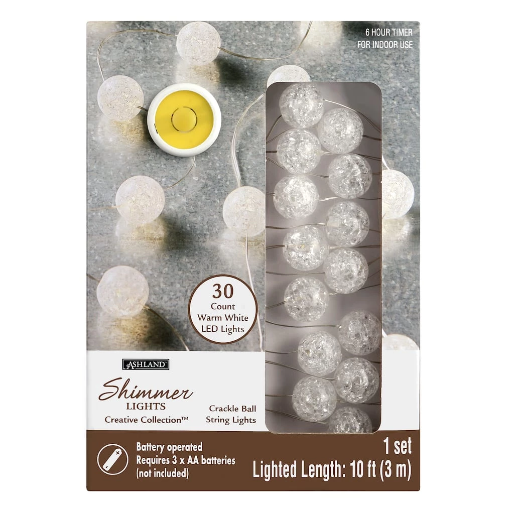Cheap π₯° 30ct. Crackle Ball LED String Lights by Ashland™ π 5 Cheap π₯° 30ct. Crackle Ball LED String Lights by Ashland™ π - Image 3