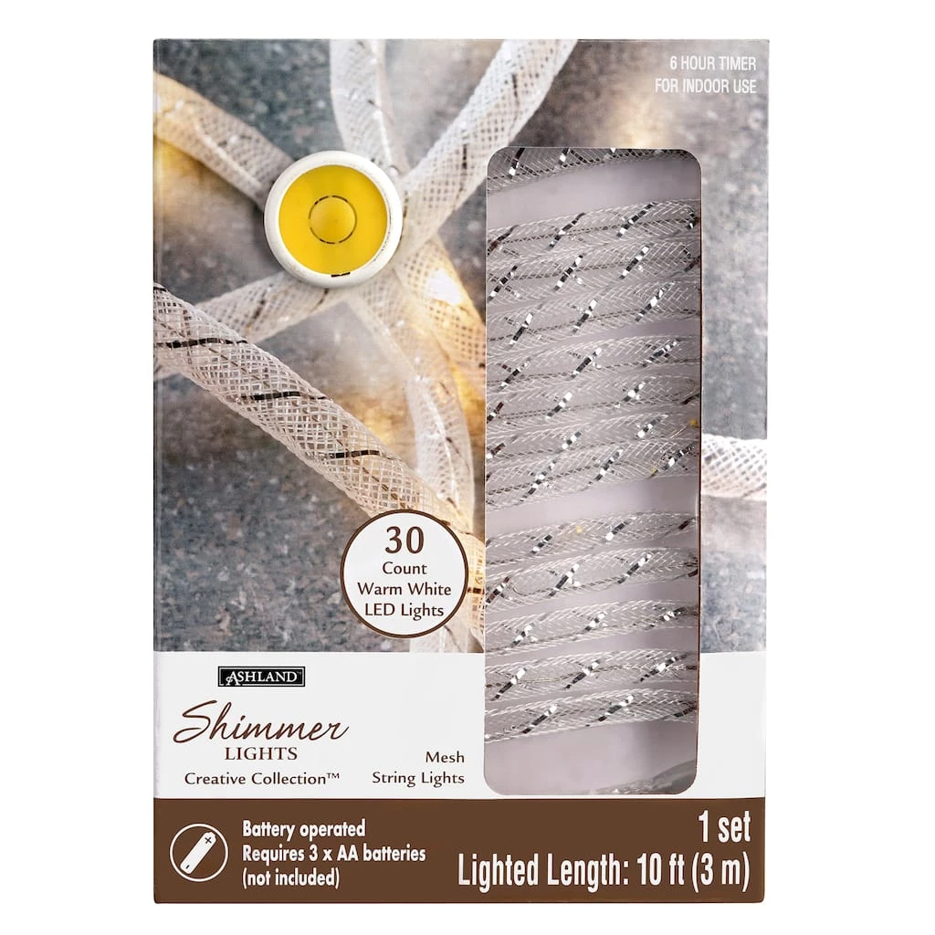 Brand new 🎁 30ct. Warm White LED Mesh Light Set by Ashland™ 😉 3 Brand new 🎁 30ct. Warm White LED Mesh Light Set by Ashland™ 😉