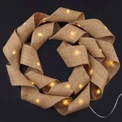Flash Sale 🔔 12 Pack: 30ct. LED Burlap String Lights by Ashland® Creative Collection™ 😀 -Ashland Sales 10561998 2 1