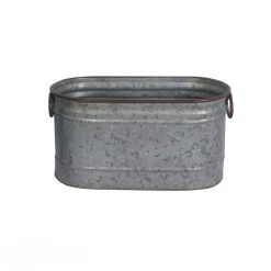 Cheap 🤩 Small Dark Galvanized Metal Oblong Planter By Ashland® ⌛ -Ashland Sales 10573718 2
