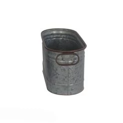 Cheap 🤩 Small Dark Galvanized Metal Oblong Planter By Ashland® ⌛ -Ashland Sales 10573718 3