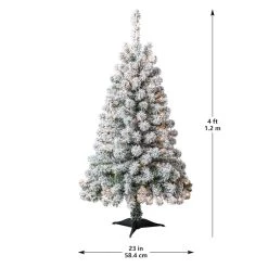 Best reviews of ✔️ 4ft. Pre-Lit Cypress Artificial 🎄 Christmas Tree, Clear Lights by Ashland® 🎁 -Ashland Sales 10599014 13