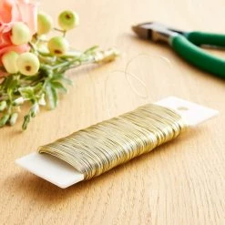 Coupon 😉 22 Gauge Gold Aluminum Florist Wire by Ashland® 👍 -Ashland Sales 10626558 20