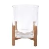 Discount ⌛ Glass Candle Holder with Wood Base by Ashland® 💯 1 Discount ⌛ Glass Candle Holder with Wood Base by Ashland® 💯 -Ashland Sales 10633855 1