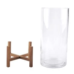 Flash Sale 🌟 Glass Candle Holder with Wood Base by Ashland® 🔥 -Ashland Sales 10633857 2