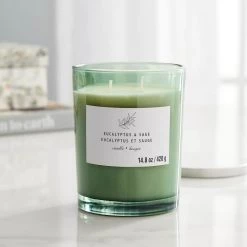 Outlet 🤩 Eucalyptus & Sage 2-Wick Jar Candle by Ashland® 🤩 -Ashland Sales 10638407 20