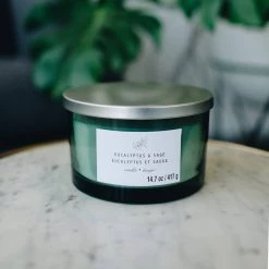 Discount ⭐ Eucalyptus & Sage 3-Wick Jar Candle by Ashland® ✨ -Ashland Sales 10638411 2