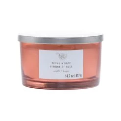 Budget 🥰 Peony & Rose 3-Wick Jar Candle by Ashland® 😀