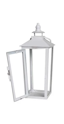 Cheap 💯 12.2" White Metal Lantern by Ashland® 🔥 -Ashland Sales 10638433 4