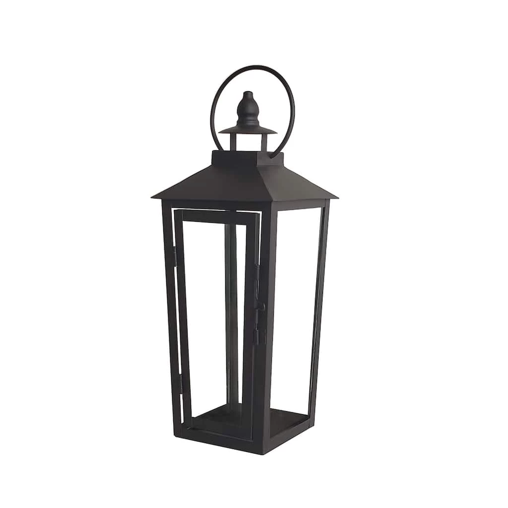 Deals 👍 12.2" Black Metal Lantern by Ashland® 😍 4 Deals 👍 12.2" Black Metal Lantern by Ashland® 😍 - Image 2