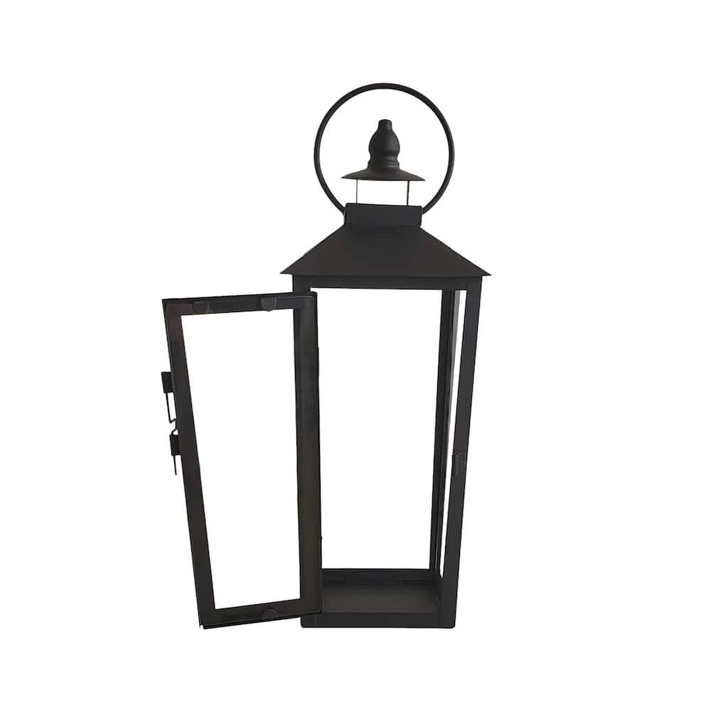 Deals 👍 12.2" Black Metal Lantern by Ashland® 😍 5 Deals 👍 12.2" Black Metal Lantern by Ashland® 😍 - Image 3