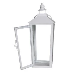 Wholesale 😀 15.7" White Metal Lantern by Ashland® 🛒 -Ashland Sales 10638435 3 1