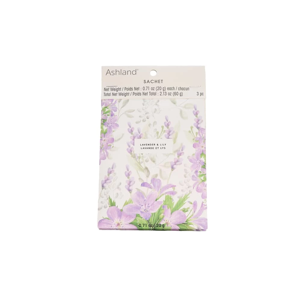 New 🤩 Lavender & Lily Scented Sachet, 3ct. by Ashland® 🎉 3 New 🤩 Lavender & Lily Scented Sachet, 3ct. by Ashland® 🎉