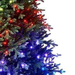 Cheap 🧨 7.5ft. Pre-Lit Laurel Pine Artificial 🎄 Christmas Tree, Multicolor Twinkly™ LED Lights by Ashland® 🔔 -Ashland Sales 10643169 11
