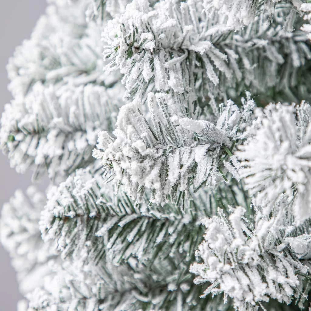 Cheapest ⭐ 7ft. Pre-Lit Flocked Artificial Pencil 🎄 Christmas Tree, Clear Lights by Ashland® 👍 7 Cheapest ⭐ 7ft. Pre-Lit Flocked Artificial Pencil 🎄 Christmas Tree, Clear Lights by Ashland® 👍 - Image 5